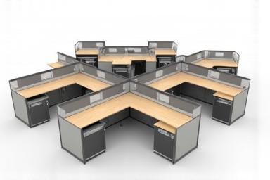 Flexible modular office workstations